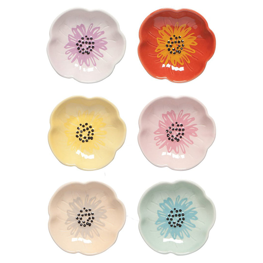 Trinket / Teabag Tray - Flowers