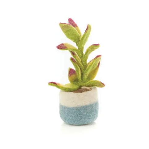Handmade Felt Miniature Plant - Purple Tips