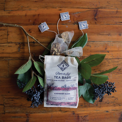 Piper &amp; Leaf Tea Bags - Elderberry Elixir