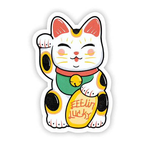 Vinyl Sticker - Feelin Lucky Cat