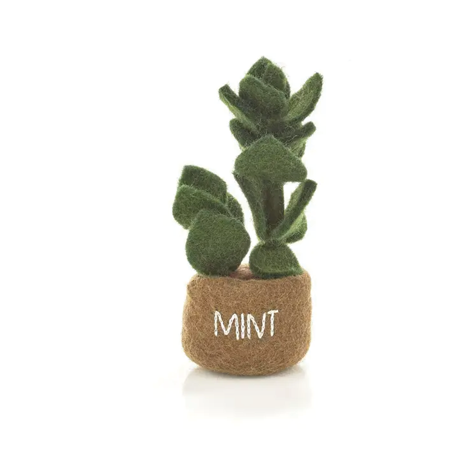 Handmade Felt Miniature Herb -  Mint