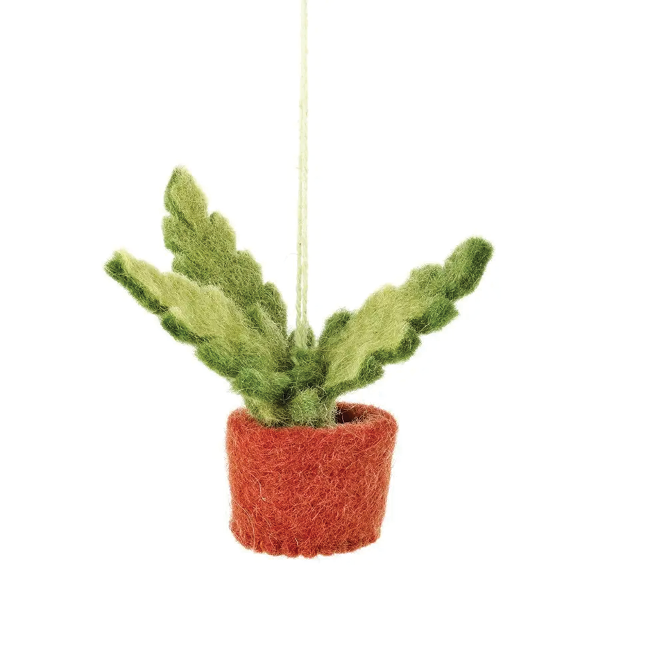 Handmade Felt Miniature Plant -  Simple Fern