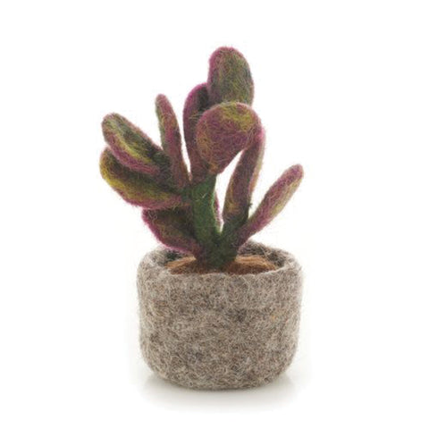 Handmade Felt Miniature Plant - Ficus Elastica