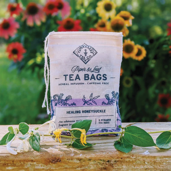 Piper & Leaf Tea Bags - Healing Honeysuckle