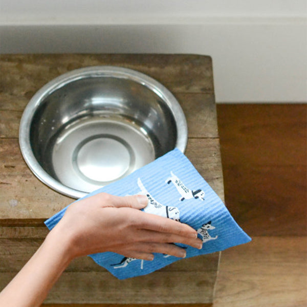 Swedish Sponge Cloth - Dog Days (Blue)