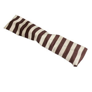 WRAPS Headbands (For a Cause) - Brown/White Stripe