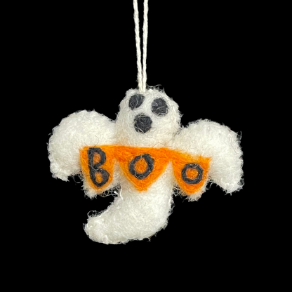 Handmade Felt Ornament - Halloween Tricks