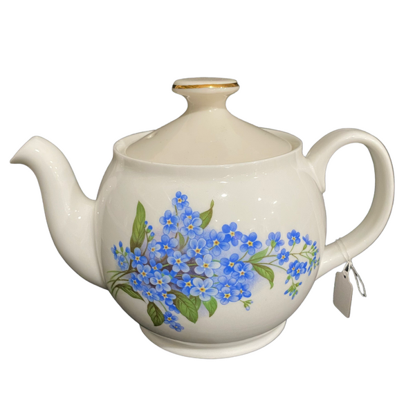Vintage Teapot - Blue Hydrangeas (Royale Garden, England)