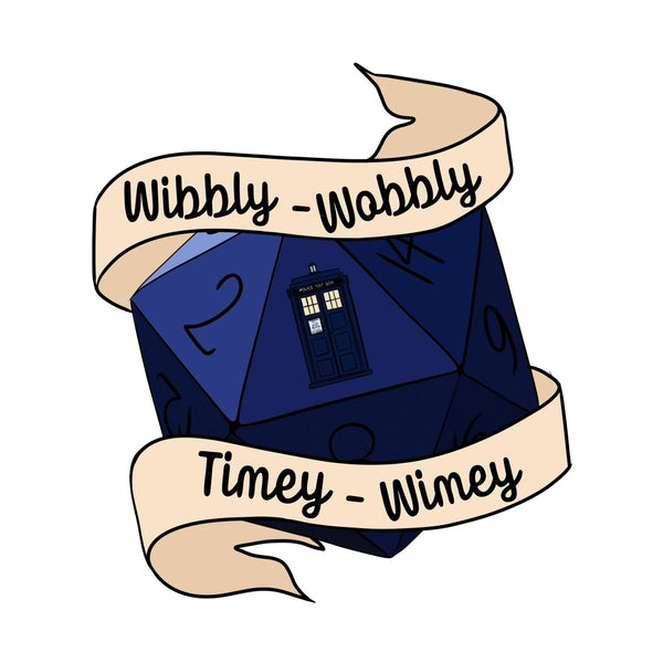 Vinyl Sticker - Wibbly-Wobbly Timey-Wimey