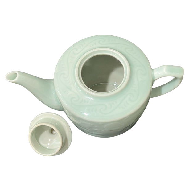 Vintage Teapot - Celadon Koi (Chinese, 1960s)
