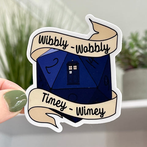 Vinyl Sticker - Wibbly-Wobbly Timey-Wimey