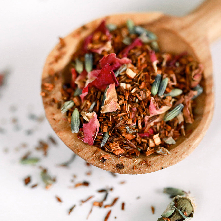 Roses Rooibos Tea Lavender Rose Vanilla Rooibos Tea – Leaf and Petal