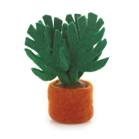 Handmade Felt Miniature Plant - Monsterra