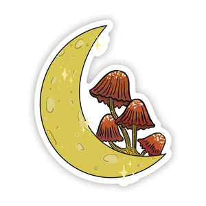 Vinyl Sticker - Moon & Mushroom Unite