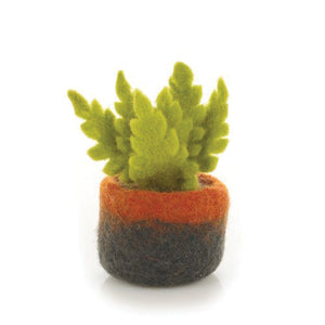 Handmade Felt Miniature Plant - Ostrich Fern