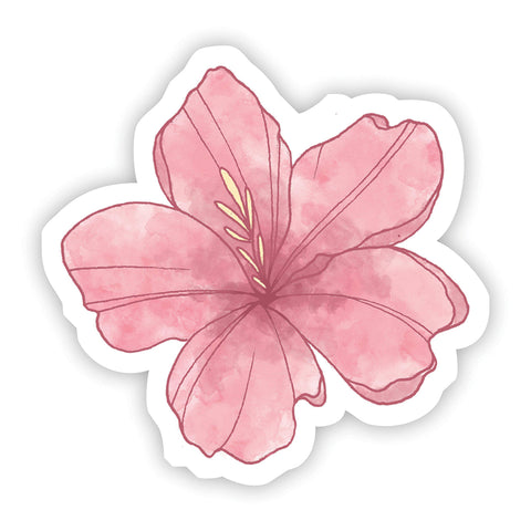 Vinyl Sticker - Pink Flower Watercolor