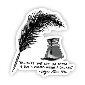 Vinyl Sticker - Edgar Allan Poe