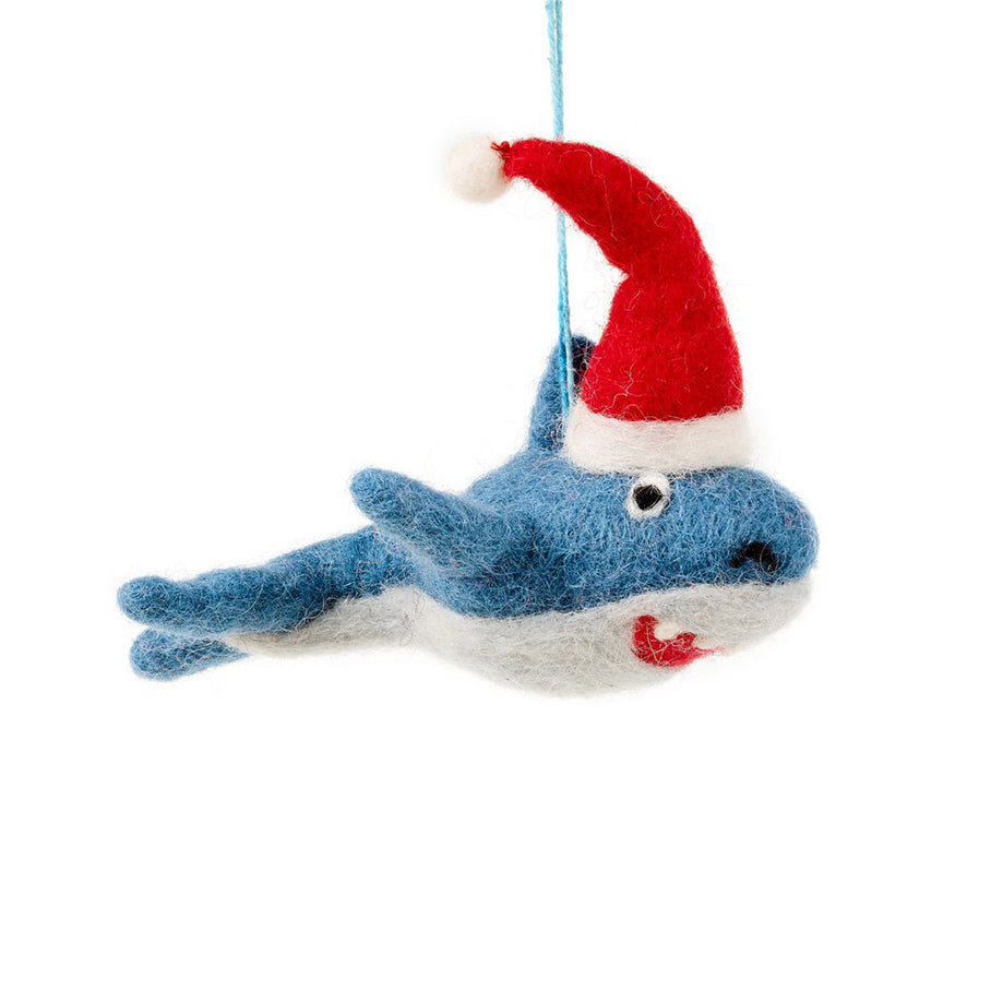 Handmade Felt Ornament - Santa Jaws