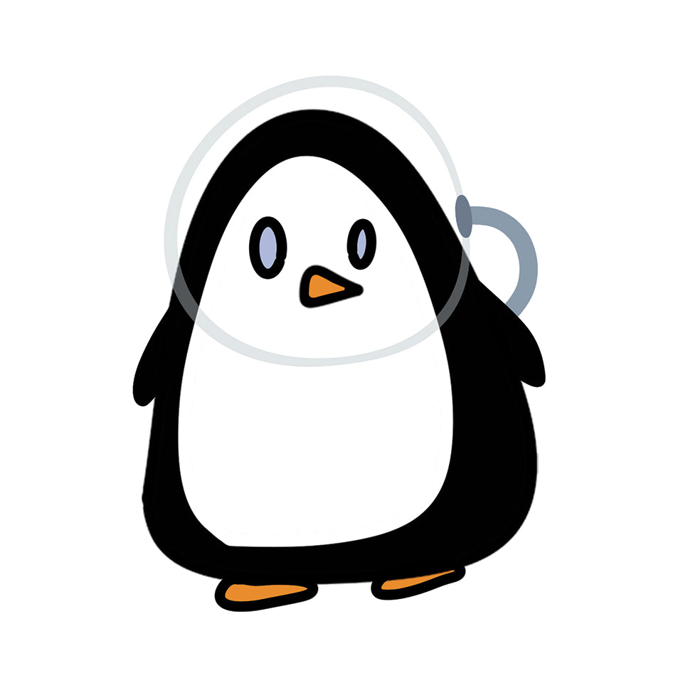 Vinyl Sticker - Space Penguin