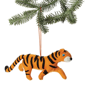 Handmade Felt Ornament - Tiger