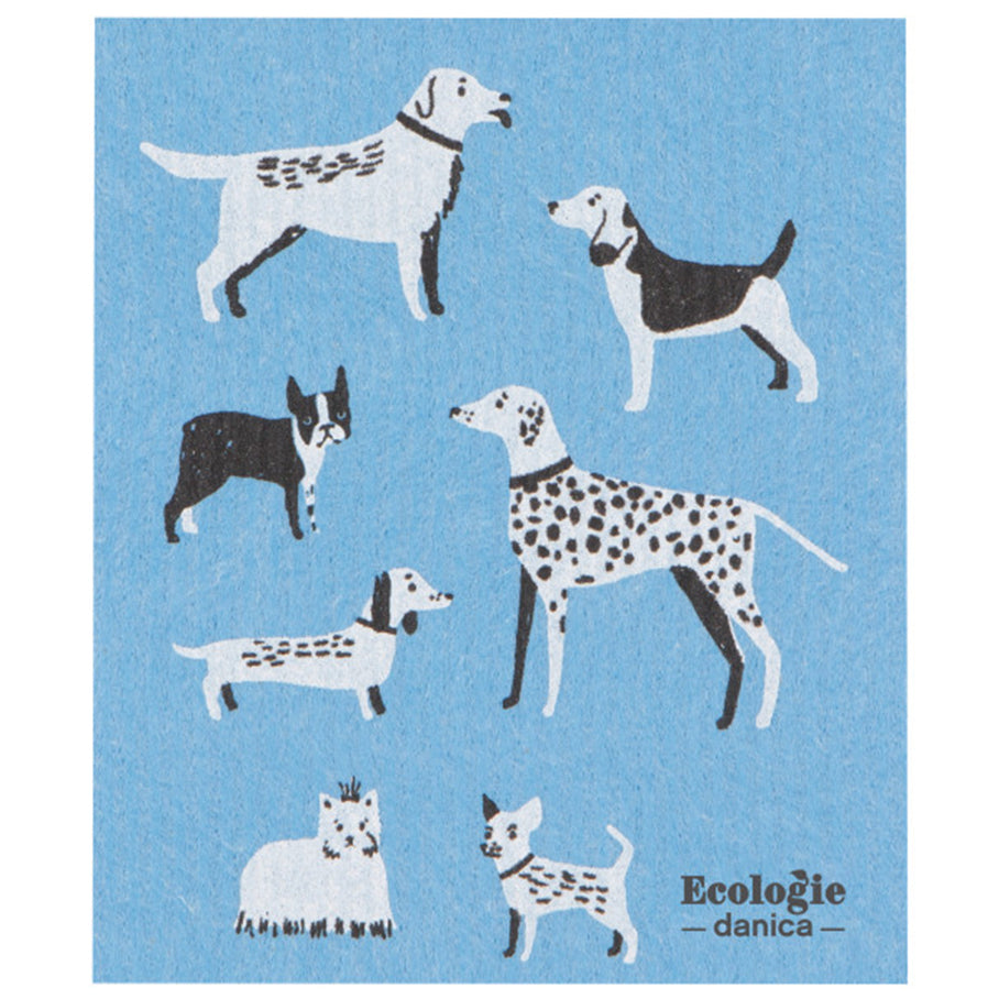 Swedish Sponge Cloth - Dog Days (Blue)